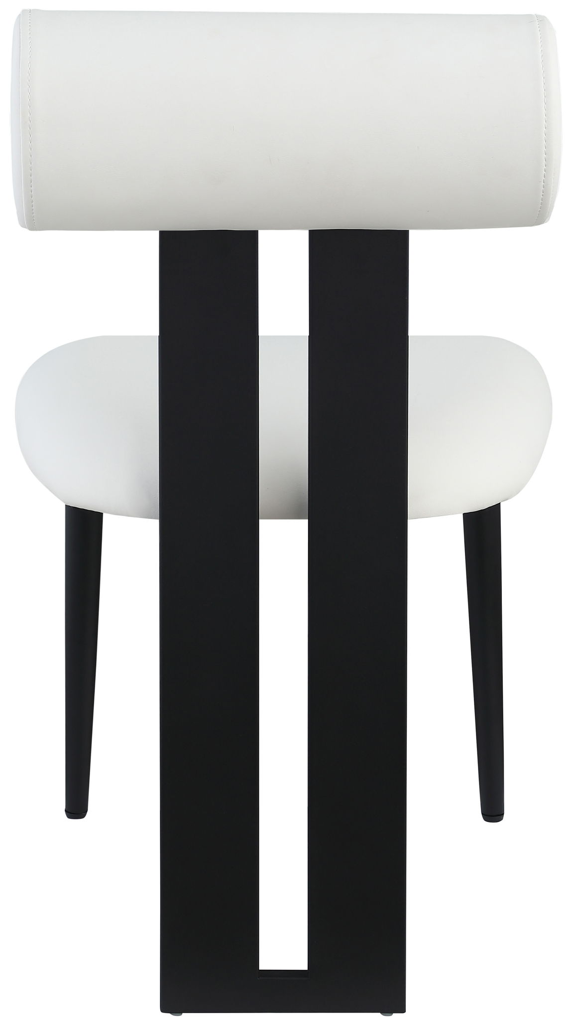 Dario - Faux Leather Dining Chair With Black Frame (Set of 2)