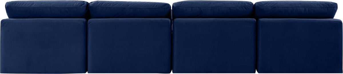 Indulge - Velvet 4 Seat Modular Armless Sofa