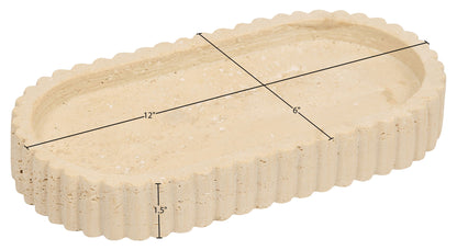 Khloe - Travertine Tray