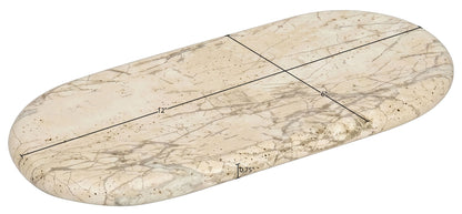 Carrell - Travertine Tray - Beige