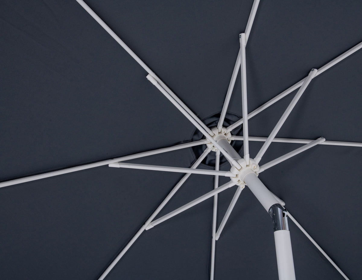 Fiji - Aluminum Patio Umbrella With Round White Base
