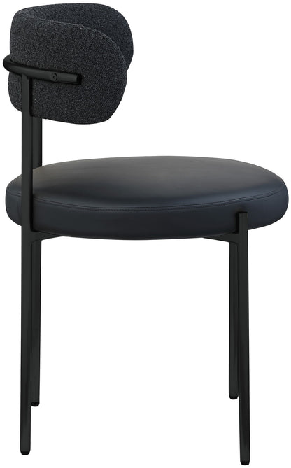 Beacon - Faux Leather Dining Chair With Black Legs (Set of 2)