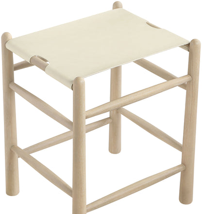 Santos - Backless Counter Stool With Stained Natural Base