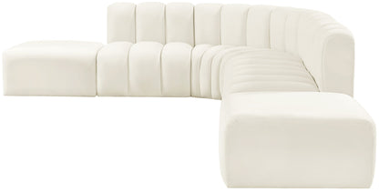 Arc - Velvet 7 Piece Corner Modular Sofa