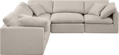 Indulge - Linen 5 Piece Modular Corner Sectional