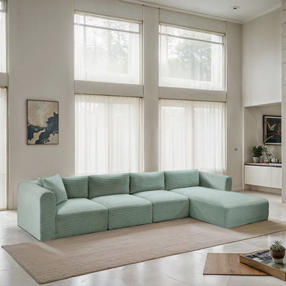 Shaggy - 4 Piece Modular Sectional