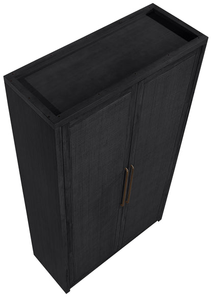 Vana - Solid Wood, Oak Veneer And Stainless Steel Storage Cabinet