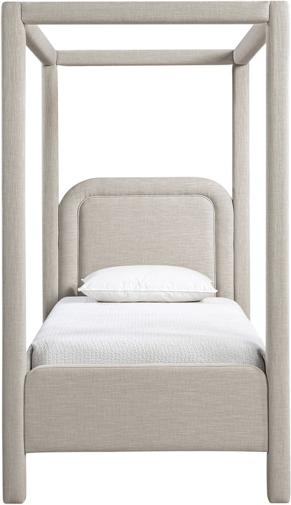Salina - Linen Textured Fabric Upholstered Bed
