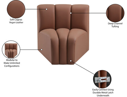 Arc - Faux Leather Curved Corner Chair