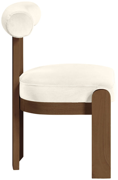 Arienzo - Performance Fabric Upholstered Dining Chair (Set of 2) - Walnut Base