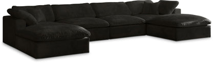 Cozy - 6 Piece Modular Double Chaise Sectional