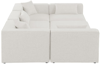 Cube - Linen 6 Piece Modular Sectional