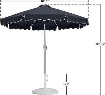 Amalfi - Patio Umbrella - White Base / White Pole