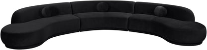 Avra - 177.5" Velvet Performance Fabric Upholstered Sectional