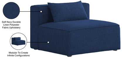 Cube - Linen Armless Chair