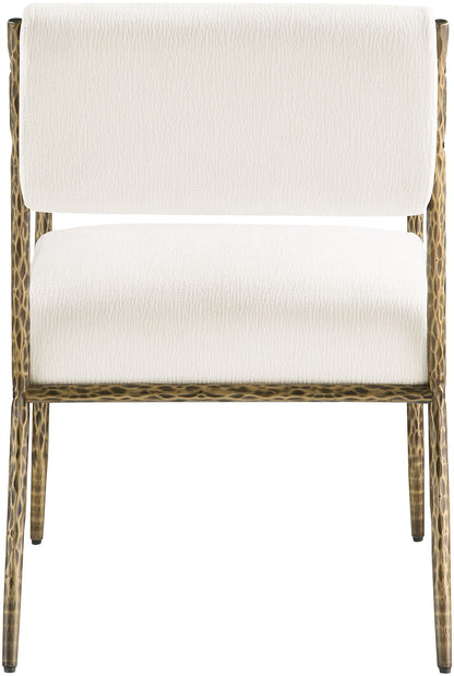 Bastille - Upholstered Dining Arm Chair (Set of 2) - Brass Frame