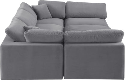 Comfy - 6 Piece Velvet Sectional