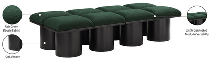 Pavilion - 8 Piece Modular Bench With Black Base
