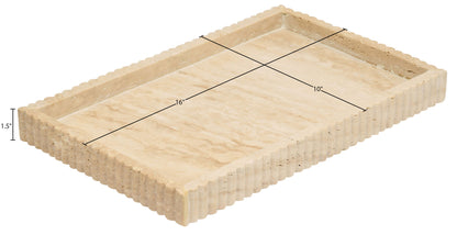 Hannah - Travertine Tray - Beige