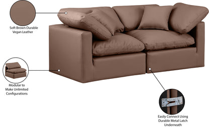 Indulge - Faux Leather 2 Seat Modular Sofa