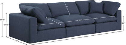 Comfy - Linen Modular Sofa 3 Seats