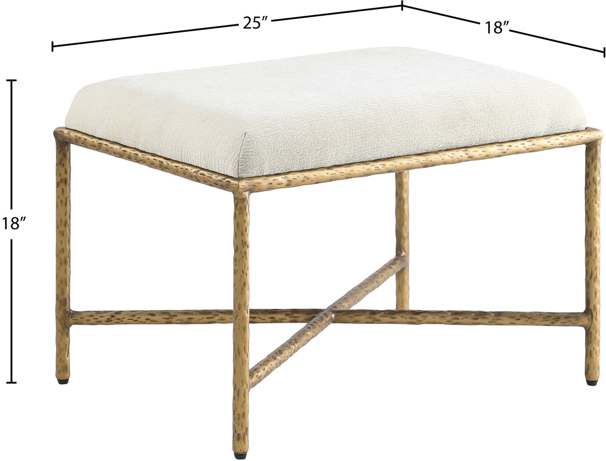 Valley - Bench With Gold Frame
