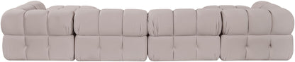 Orin - Velvet 6 Piece Modular Double Chaise Sectional