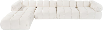 Orin - Fabric Velvet 5 Piece Modular Sectional