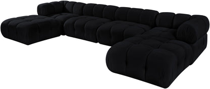 Orin - Velvet 6 Piece Modular Double Chaise Sectional