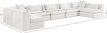 Stellar - 7 Piece Chenille Fabric Upholstered Modular Sectional