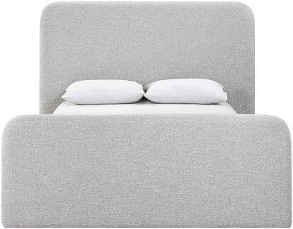 Fira - Linen Textured Fabric Upholstered Bed