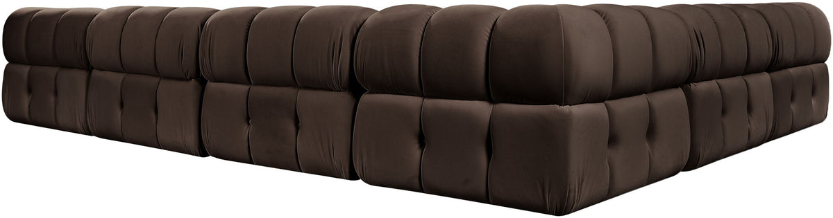 Orin - L-Shaped Velvet 6 Piece Modular Sectional