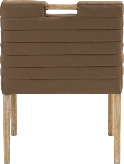 Aimee - Dining Arm Chair - Light Brown Legs