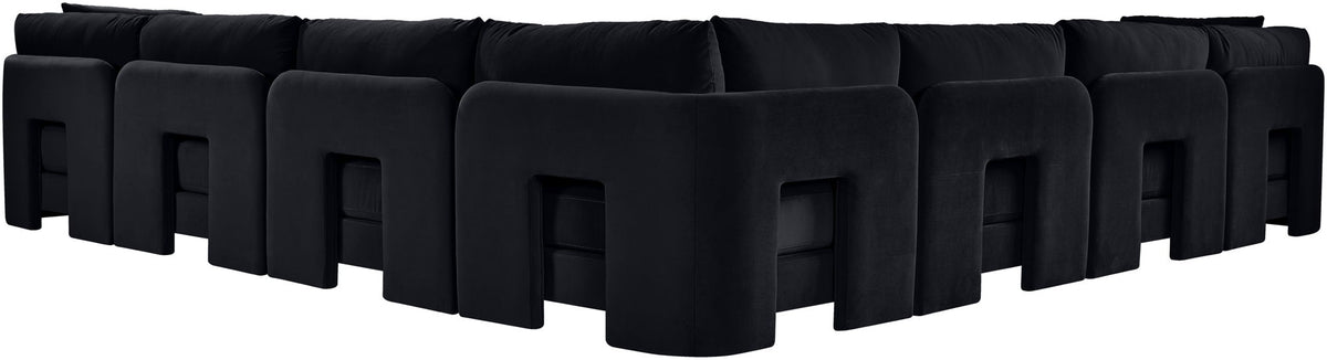 Hammond - Velvet Performance Fabric Upholstered 7 Piece Corner Sectional