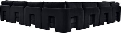Hammond - Velvet Performance Fabric Upholstered 7 Piece Corner Sectional