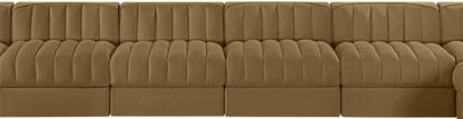 Rummi - Velvet Performance Fabric Upholstered 10 Piece Modular Sectional