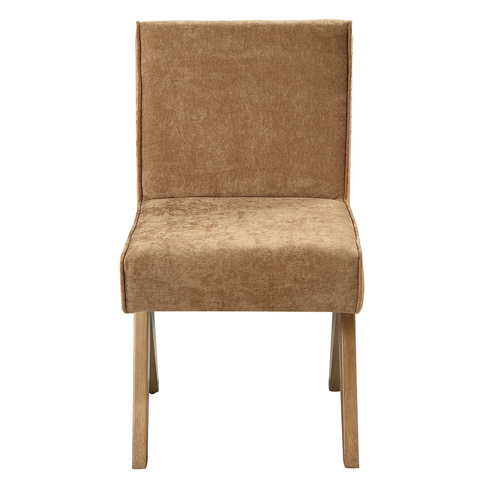 Zoey - Side Chair (Set of 2) - Chocolate Chenille & Oak
