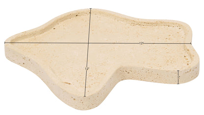 Alvar - Travertine Tray - Beige