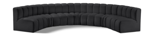 Arc - Faux Leather 7 Piece U-Shaped Modular Sofa