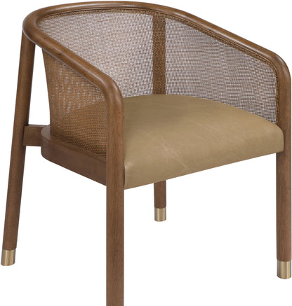 Sylvan - Vegan Leather Dining Chair (Set of 2) - Brown Frame