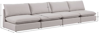 Mackenzie - Modular Sofa Armless - 4 Seats