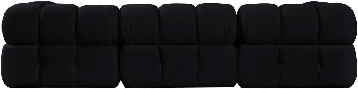 Orin - Velvet 4 Piece Modular Sectional With Chaise