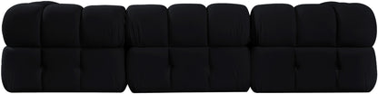 Orin - Velvet 4 Piece Modular Sectional With Chaise