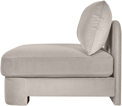 Hammond - Velvet Performance Fabric Upholstered Armless Chair