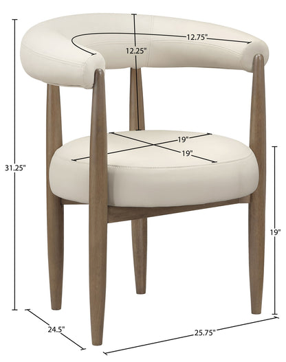 Sable - Vegan Leather Upholstered Dining Chair (Set of 2) - Brown Base