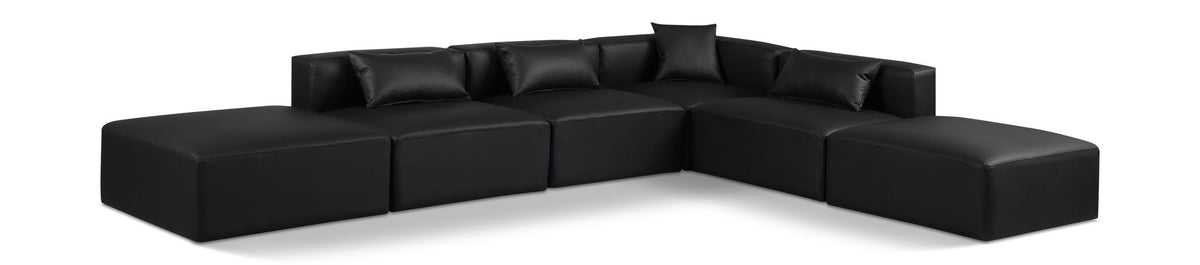 Cube - 6 Piece Modular Corner Armless Sectional