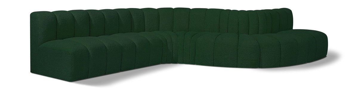 Arc - Boucle Fabric 7 Piece Modular Sofa