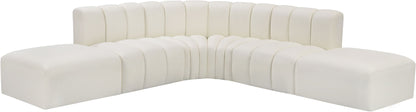 Arc - Faux Leather 6 Piece Corner Modular Sofa