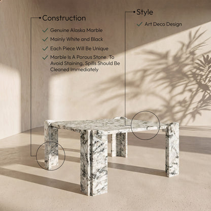 Ravello - Genuine Marble Table