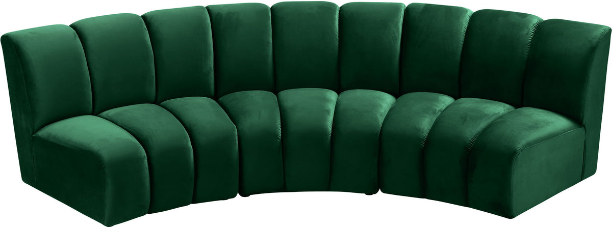 Infinity - 3 Piece Velvet Modular Sectional